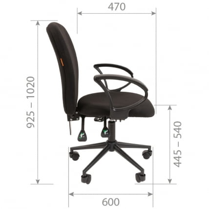 Офисное кресло CHAIRMAN 9801 BLACK Черный_4