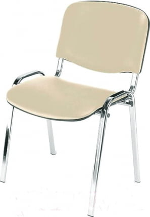 Стул ZP_UP_EChair Rio ИЗО хром к/з бежевый 550732_2