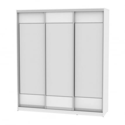 Шкаф-купе B-230х200х60-1(Белый-D8D8D8)_0