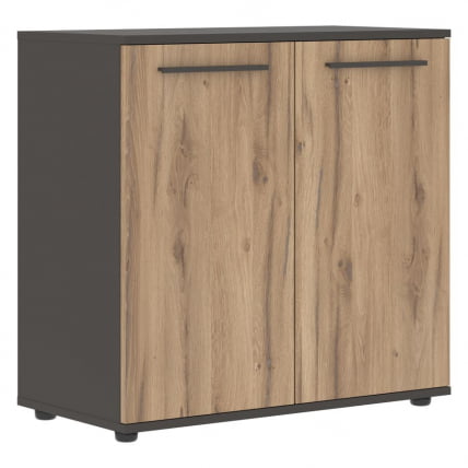 Шкаф с глухими малыми дверьми ЕДИС ЕЛCС 85.1 Дуб Денвер светлый Мокко Мокко / EDIS ELCS_0