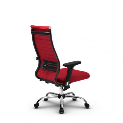 Кресло офисное МЕТТА B 2b 19/2D, Основание 17834 Комплект 3 Красное_2