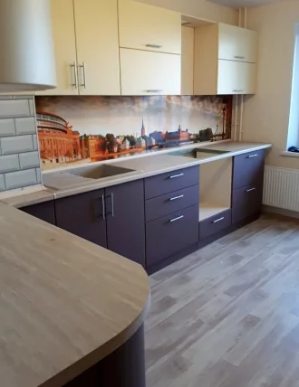 Глянцевый фартук (КОМПОЗИТ) KM 23_3