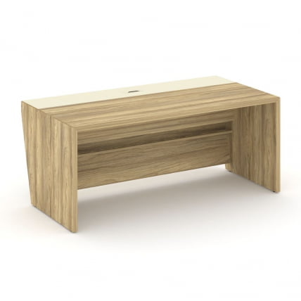 Стол руководителя прямой без тумбы Corner COR.SR-18 Гикори Песочный Ваниль_1