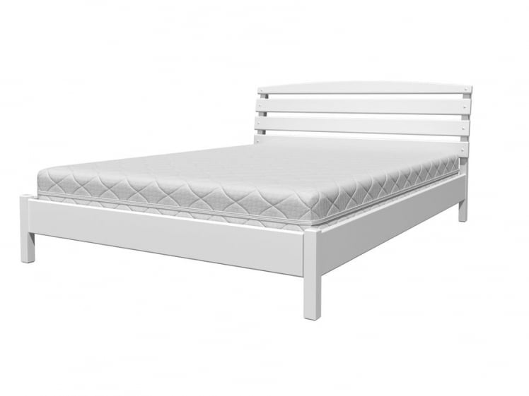 Кровать из массива Камелия-1 200х90 Белый античный_0