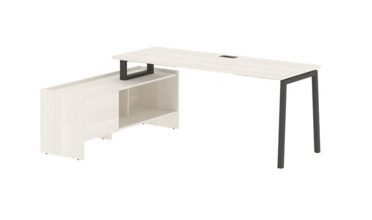 Стол с тумбой ЕДИС ЕЛCТ 19614 Ясень Траун Мокко / EDIS ELCT_0