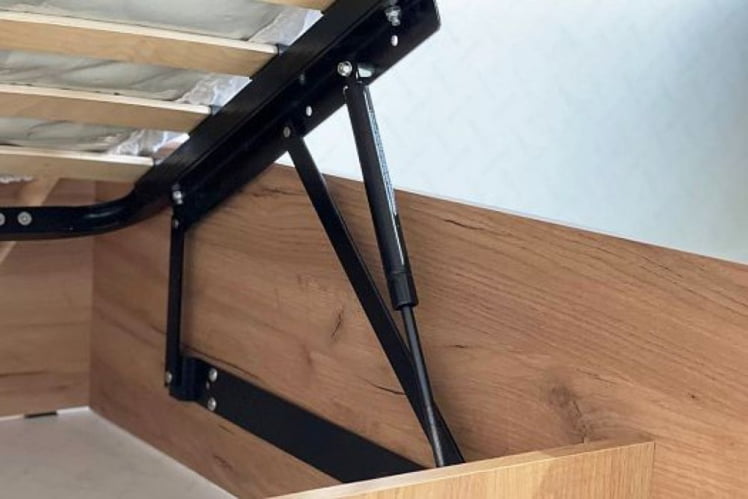 Кровать с подъемным механизмом Юниор ZP.SMU-02 дуб крафт золотой_9