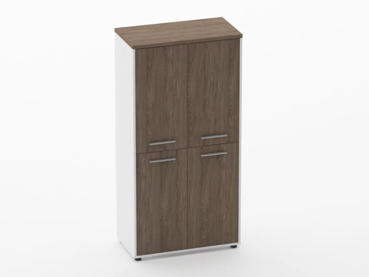 Шкаф 3 широкий закрытый, 4 двери Deka 10.16.121 Дуб Верцаска/Белый_0