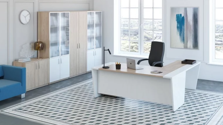 Шкаф для бумаг, глянец ASTI AST33951021 Вяз Белый_1