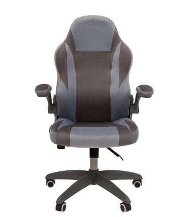 Кресло для геймеров CHAIRMAN GAME 55 Голубой-серый_1