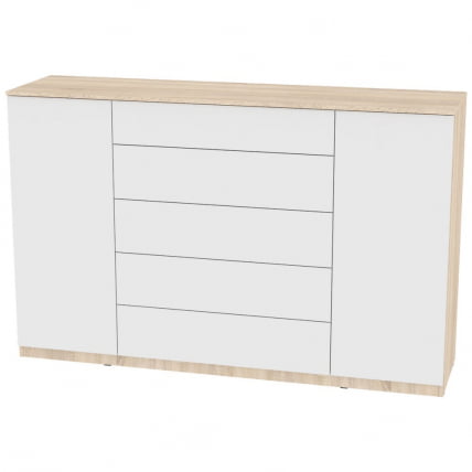 Комод Калисто(K26)1147х1802х468PUSHtoOPEN(ДСС-Белый)_0