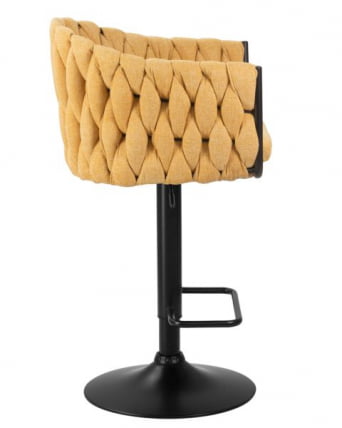 Стул барный ДОБРИН ЛЕОН (желтая ткань (ЛАР 275-8)) 2 шт / DOBRIN LEON (LAR_5