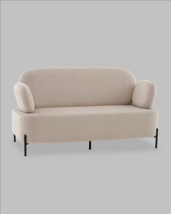 Диван Кэнди 2Д велюр бежевый_1