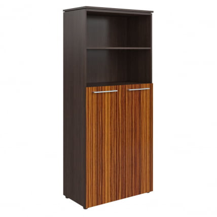 Шкаф с глухими средними дверьми MHC 85.6 Макассар/Венге Магия_0