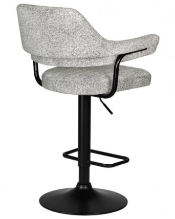 Стул барный ДОБРИН CХАРЛЙ БЛАCК (светло-серый твид (ЛЕО04)) 2 шт / DOBRIN CHARLY BLACK (LEO04))_4