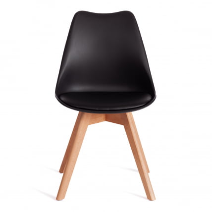 Стул TULIP (mod. 73-1) дерево/пластик/экокожа, 47,5x55x80 см, черный_4