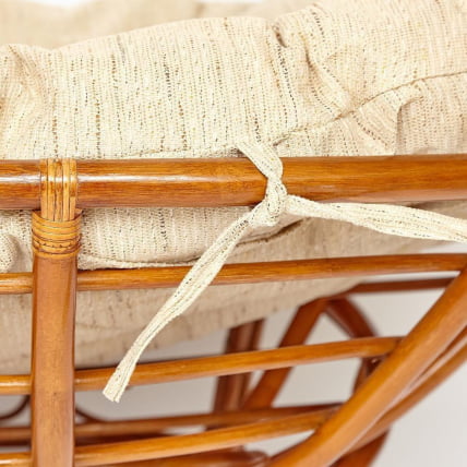 Кресло МАМАСАН/МАМАСАН 23/02 В /с подушкой/ подушка 182х119 см, 169х102х80 см, Когнаc (коньяк), ткань, Старт / MAMASAN/МАМАСАН W Cognac_5