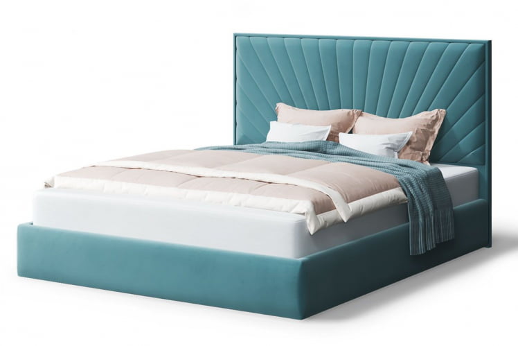 Кровать Леона, 2000*1400 мм, бирюзовый_0