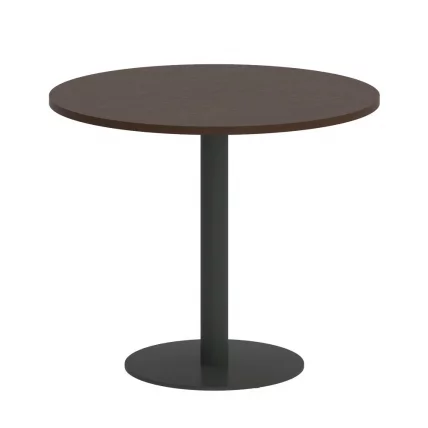 Стол журнальный круглый HOME OFFICE VR.SP-5-90.1 Венге Цаво/Антрацит металл_0