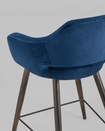 Стул полубарный Саймон ПЛ велюр Темно-синий_6