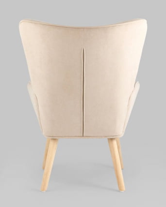 Кресло Хью рогожка Бежевый_5