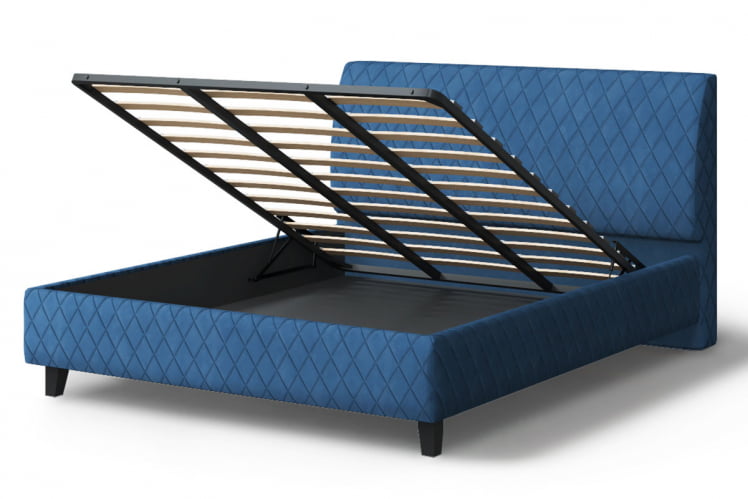 Кровать Хилтон, 2000 кс 1400 мм, синий / x_3