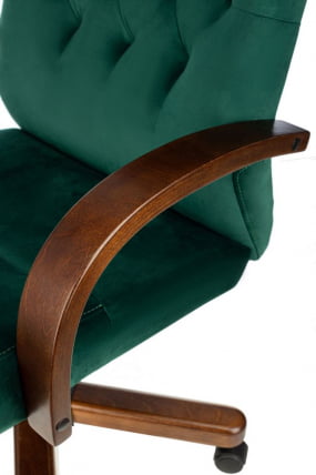 Кресло руководителя Бюрократ T-9928WALNUT Fabric зеленый Italia Green_5