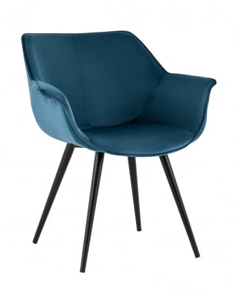 Стул Мэйсон Нев велюр Пыльно-синий / New_0