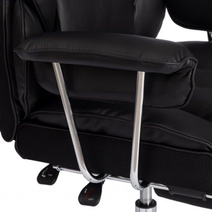 Кресло Комфй CР кож/зам, черный / Comfy CR_11