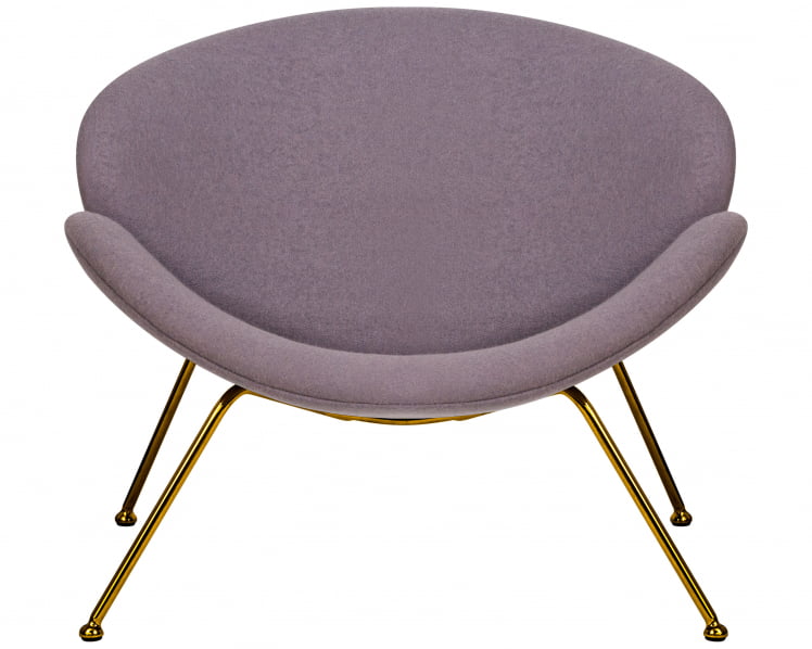 Кресло дизайнерское DOBRIN EMILY (серая ткань AF7, золотое основание)_5