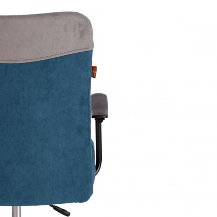 Кресло FLY флок , серый/синий, 29/32_8