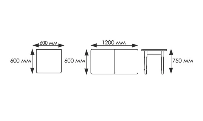 Стол обеденный Ломберный ЛДСП Ноги венге ЛДСП венге_4