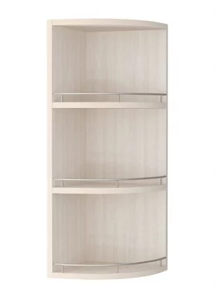 Шкаф торцевой (лев/прав) Графит 74.18 Сосна Астрид /Ваниль_0