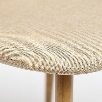 Стул BREEZE (mod. 4724) металл/ткань, 44х48х87см, бежевый/натуральное дерево_4