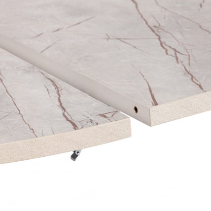 Стол VELETA ЛДСП/HPL/металл, 100 x 100+40 x 75 см, Дуб Порфир/черный_8