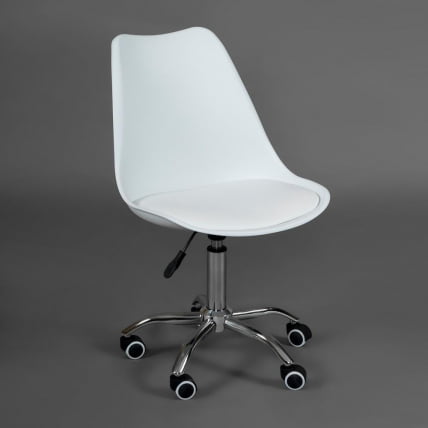 Офисное кресло TULIP (mod.106-1) металл/пластик/PU, 58 x 47 x 97см, White (белый) / Chrome (хром)_7