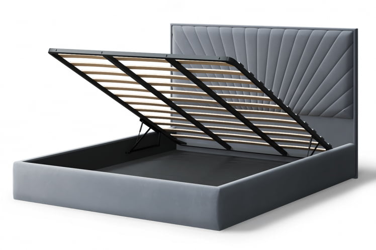 Кровать Леона, 2000*1200 мм, серый_2