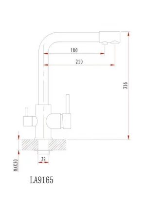 Кухонный смеситель GRANULA 2015 Черный_1