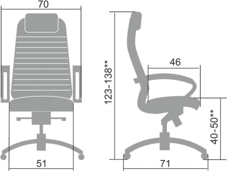 Кресло руководителя Samurai KL-1.04 Бежевый_4