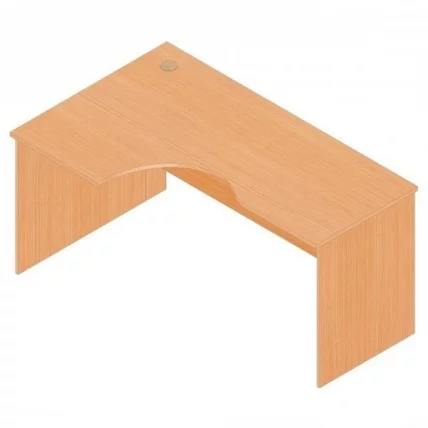 Стол компьютерный угловой Р.СКУ-16 (левый) Бук Бавария светлый_0