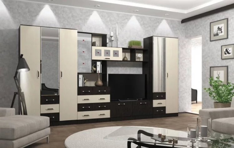 Модульная гостиная Ронда №2 Венге/Дуб белфорт_0