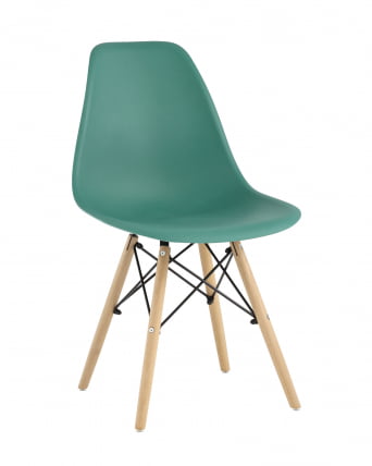 Стул Eames Style DSW серо-зеленый (разборный каркас)_0