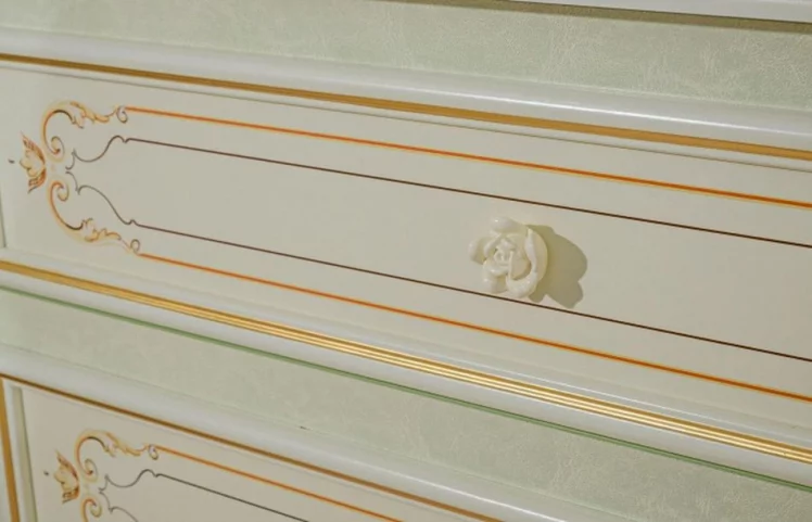 Комод высокий с 6 ящиками Луиза ЛД 665.085.000 Алебастр_4