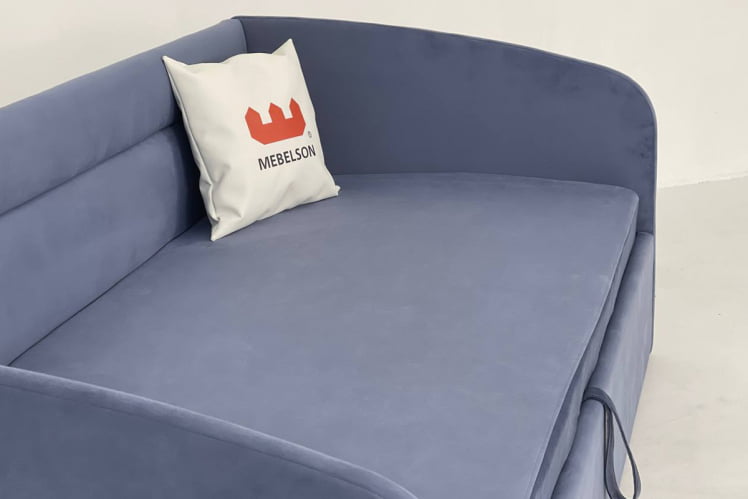 Кровать  0.9 Альба (Софа) КМ.S-16 топаз (велюр)_5