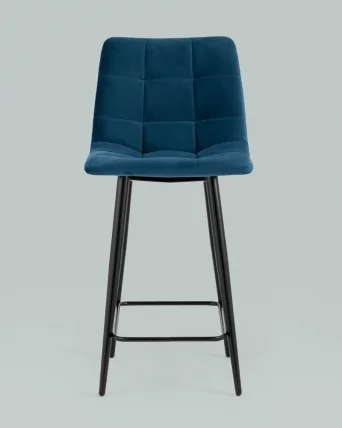 Стул полубарный Джанго велюр Синий_7
