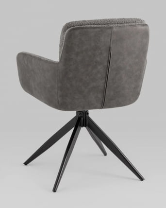 Стул Валдо серый с серой экокожей / Waldo_2