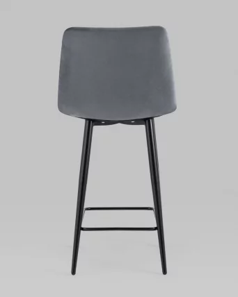 Стул полубарный Джанго велюр Темно-серый_4