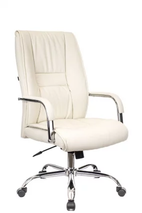 Кресло для руководителя Everprof Kent TM Экокожа Кремовый_0