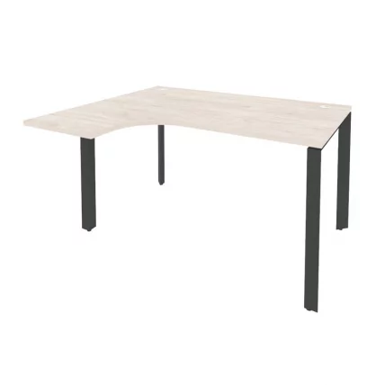 Стол эргономичный левый на П-образном м/к ОНИКС О.МП-СА-3Л Денвер Светлый/Антрацит / ONIX O.MP-SA-3L_0