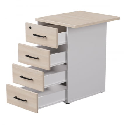 Тумба приставная с топом Everprof EVO 254Т1203 Дуб Соната Белый_1