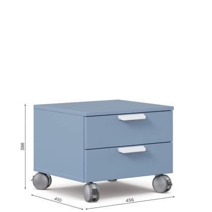 Тумба выкатная Милтон ЛД 537.070.000 Капри синий_3